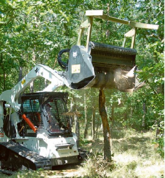 Используемое в лесном хозяйстве навесное оборудование Bobcat