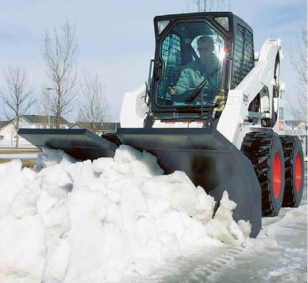 Используемое для уборки снега навесное оборудование Bobcat